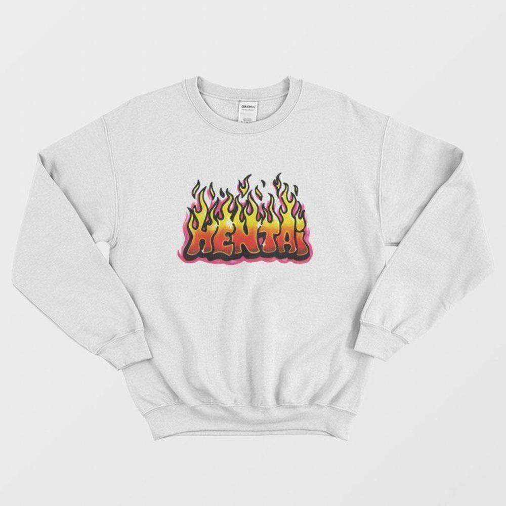 Hentai Flame Graphic Sweatshirt